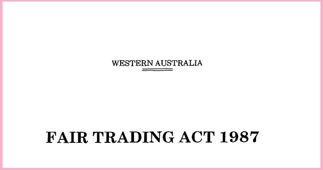 What is Fair Trading Act 1987 No 68 NSW
